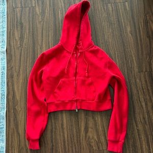 Brandy crop top red jacket